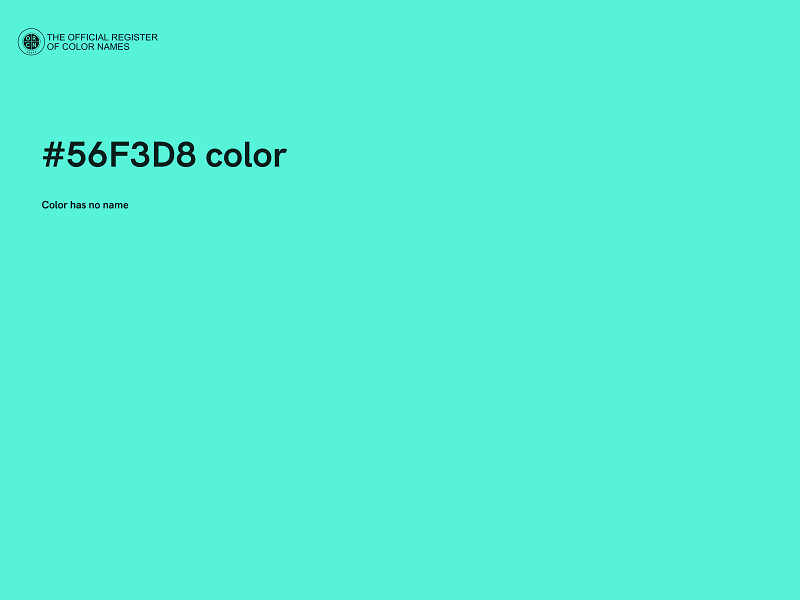 #56F3D8 color image