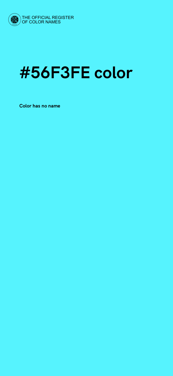 #56F3FE color image