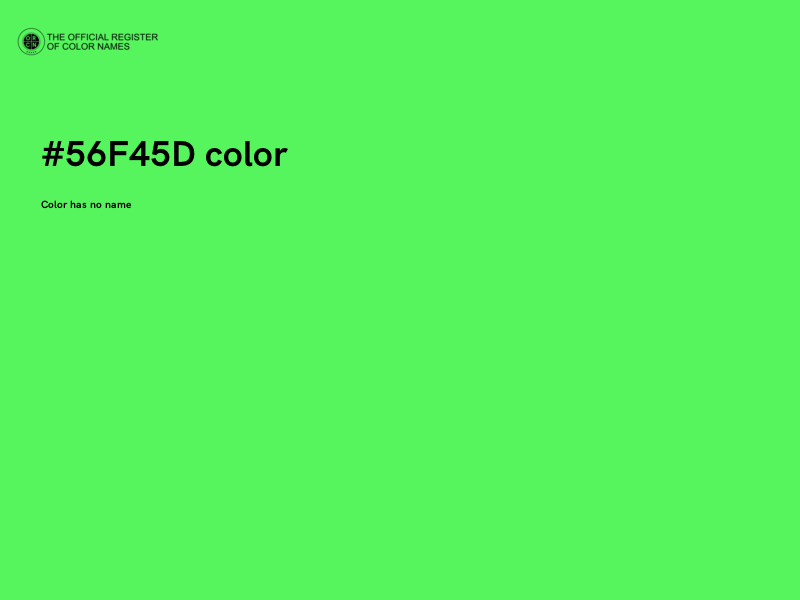 #56F45D color image
