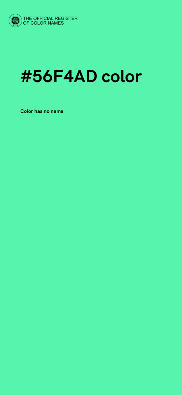 #56F4AD color image