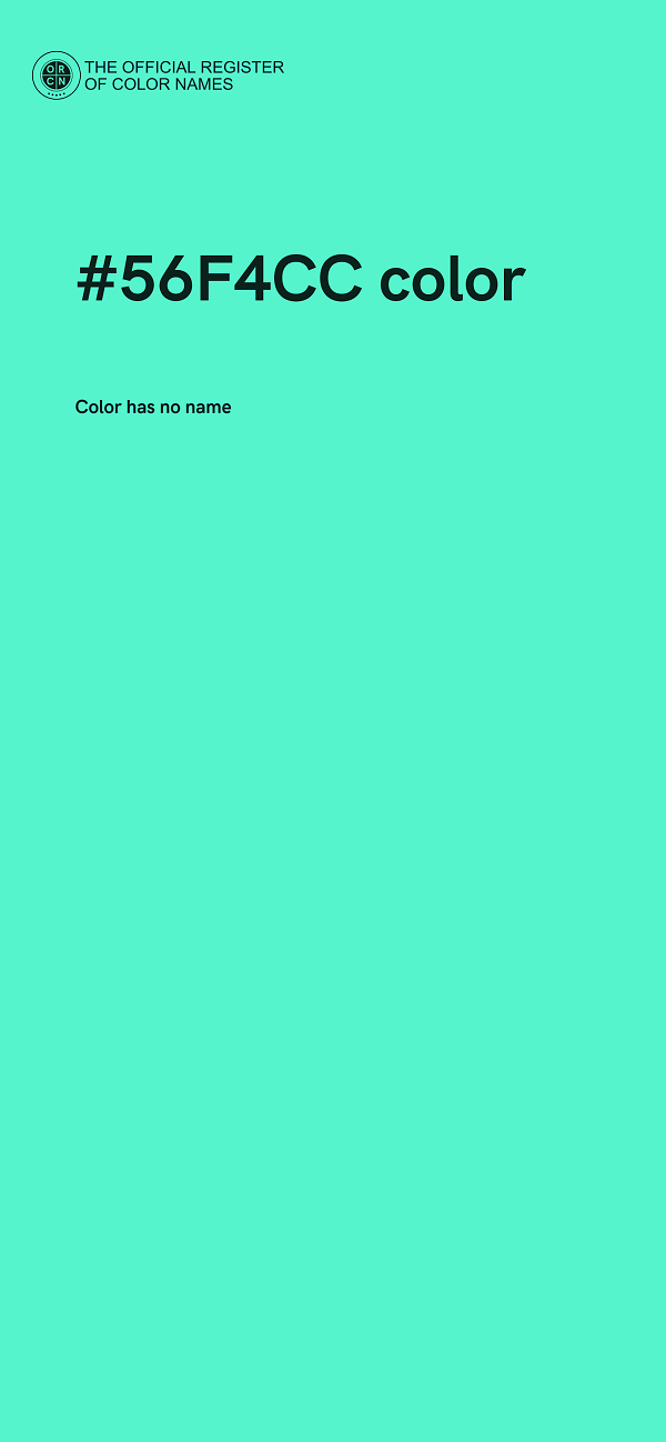 #56F4CC color image
