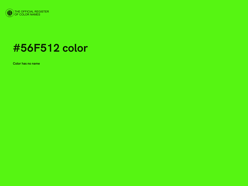 #56F512 color image