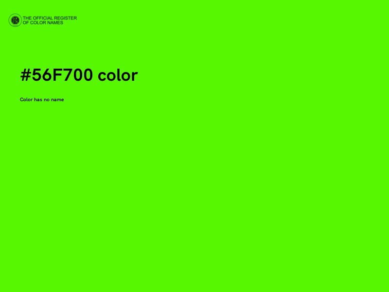 #56F700 color image