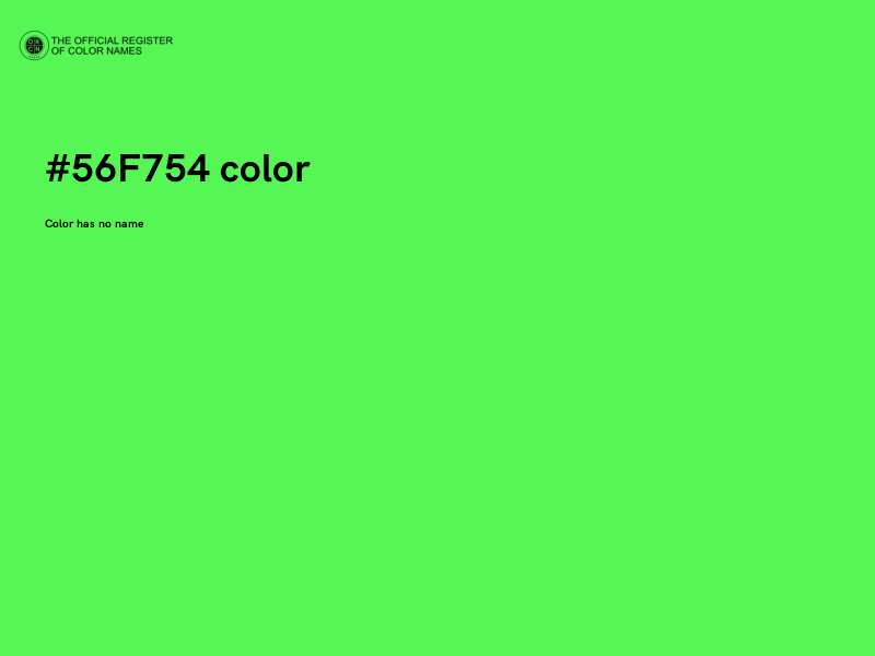 #56F754 color image
