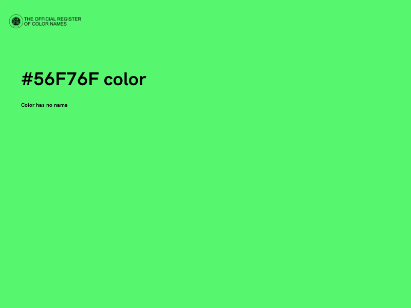 #56F76F color image