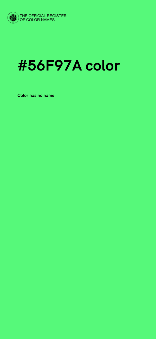 #56F97A color image