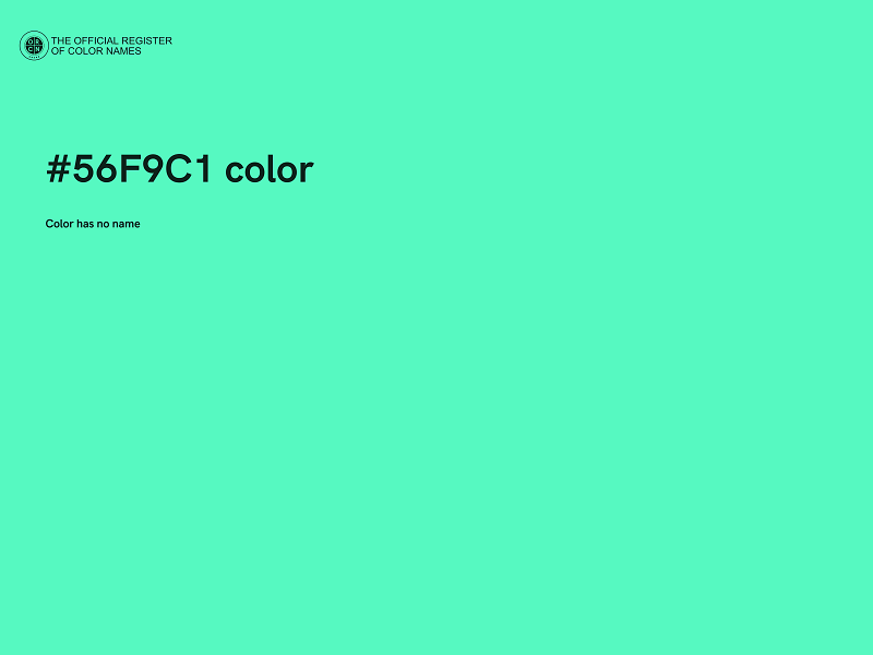 #56F9C1 color image