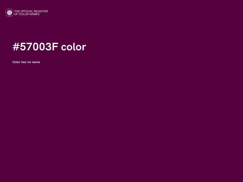 #57003F color image