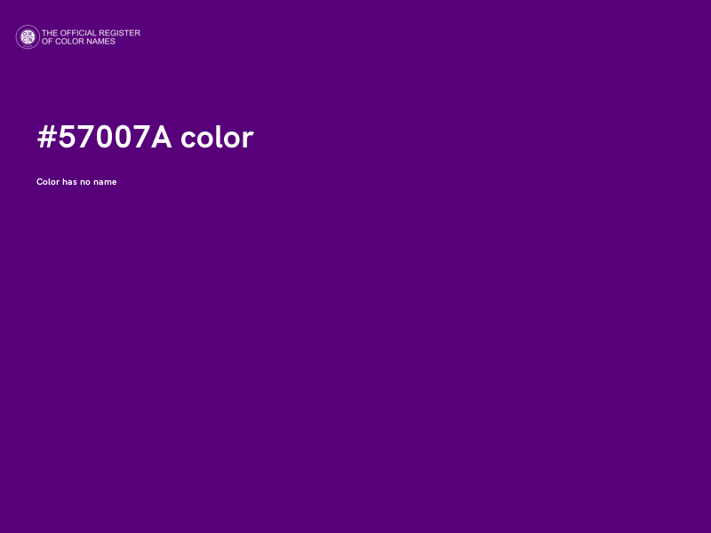 #57007A color image