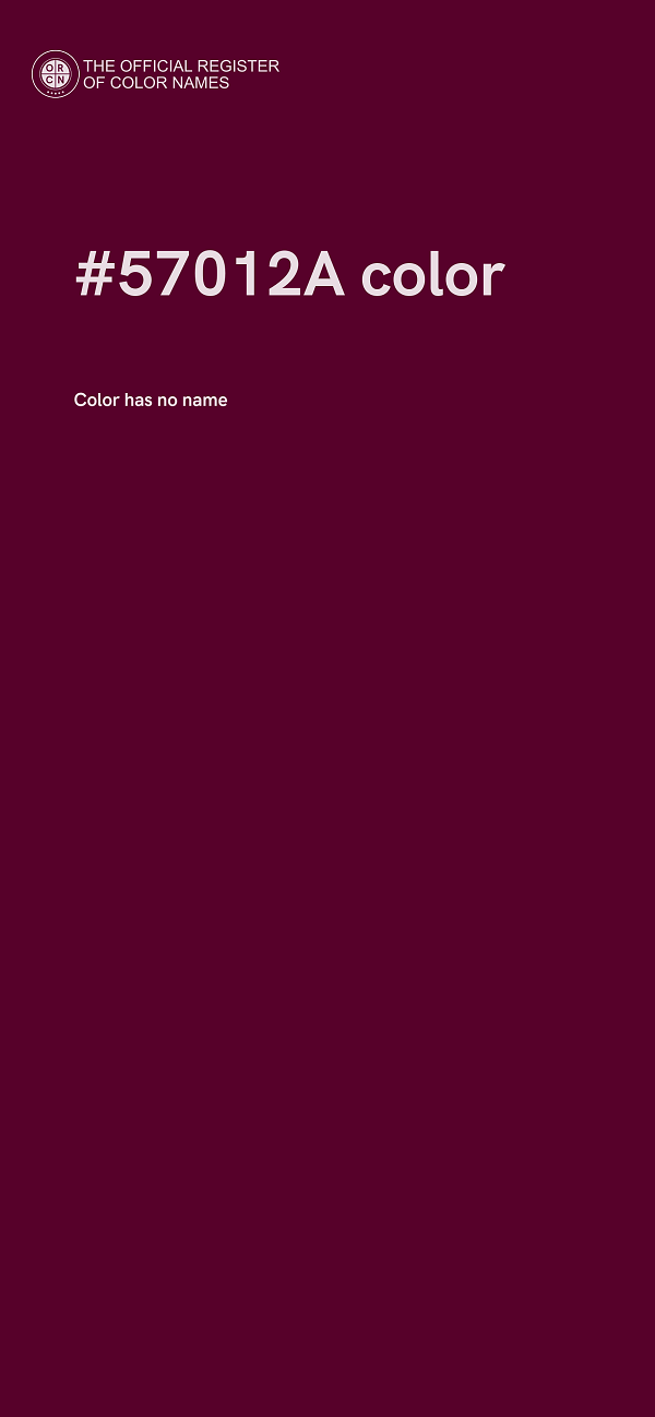 #57012A color image