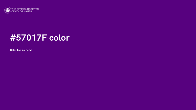 #57017F color image