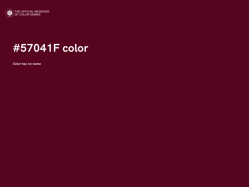 #57041F color image