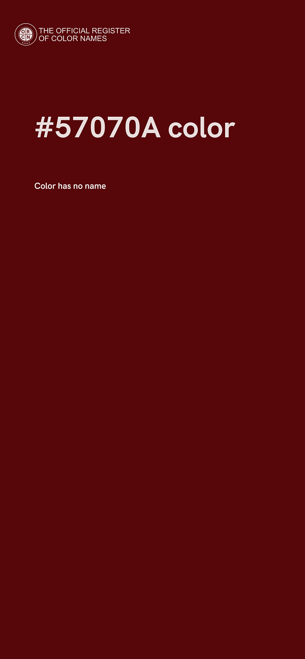 #57070A color image