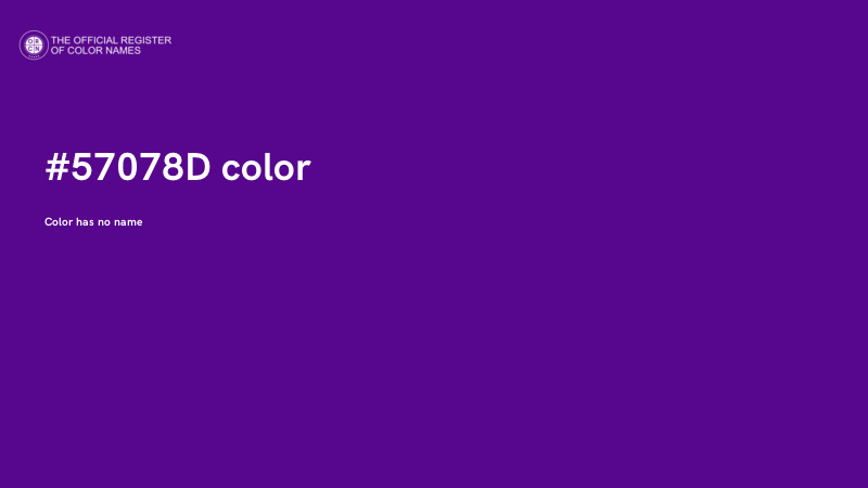 #57078D color image