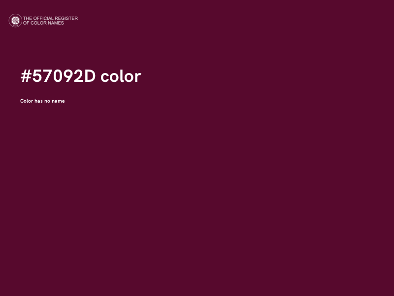 #57092D color image