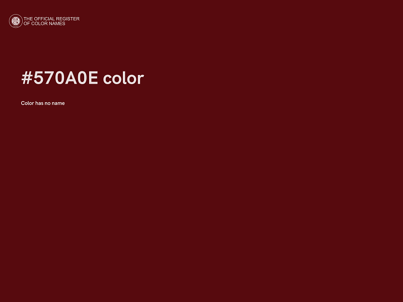 #570A0E color image