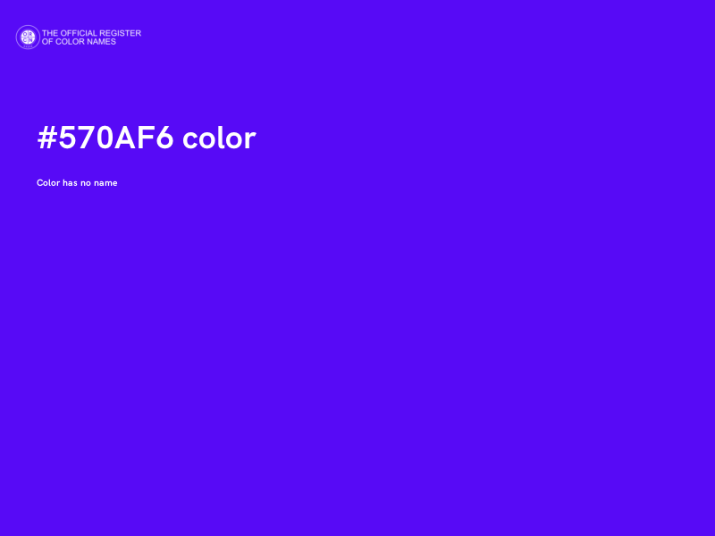 #570AF6 color image