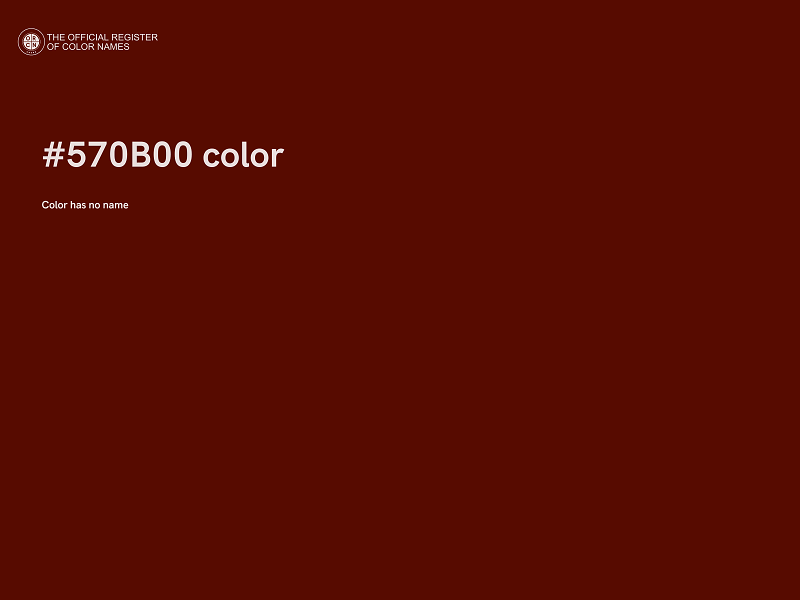 #570B00 color image