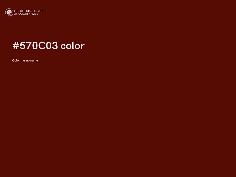#570C03 color image