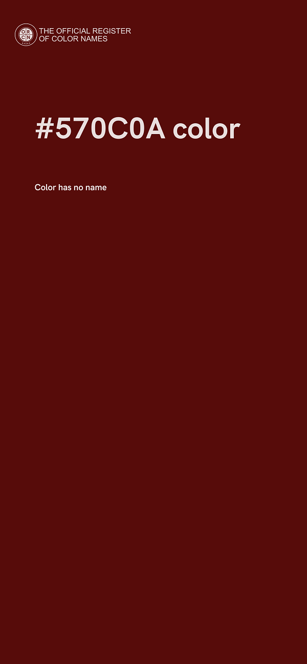 #570C0A color image