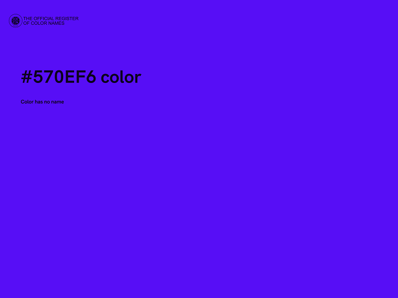 #570EF6 color image