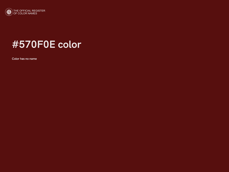 #570F0E color image