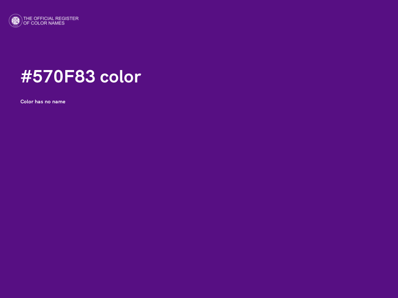 #570F83 color image