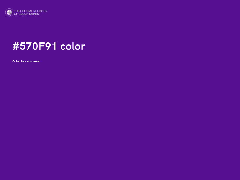 #570F91 color image
