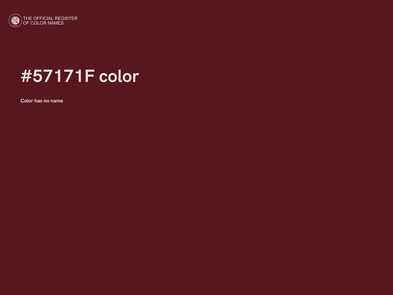 #57171F color image
