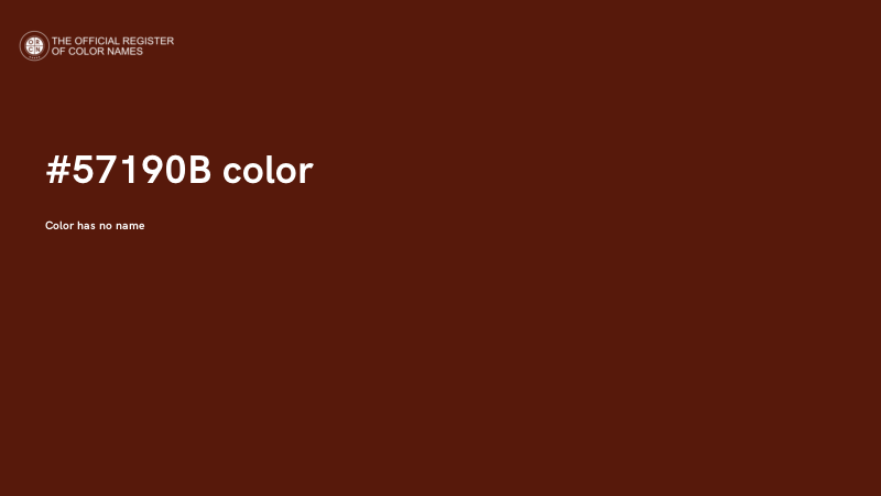 #57190B color image