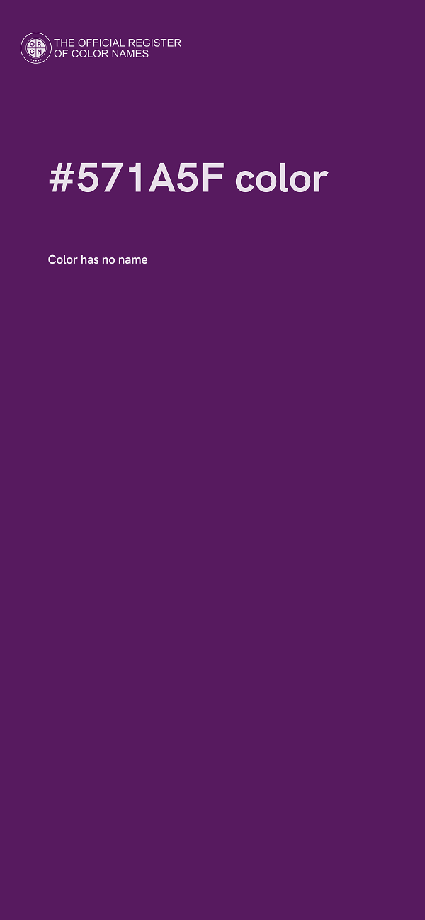 #571A5F color image