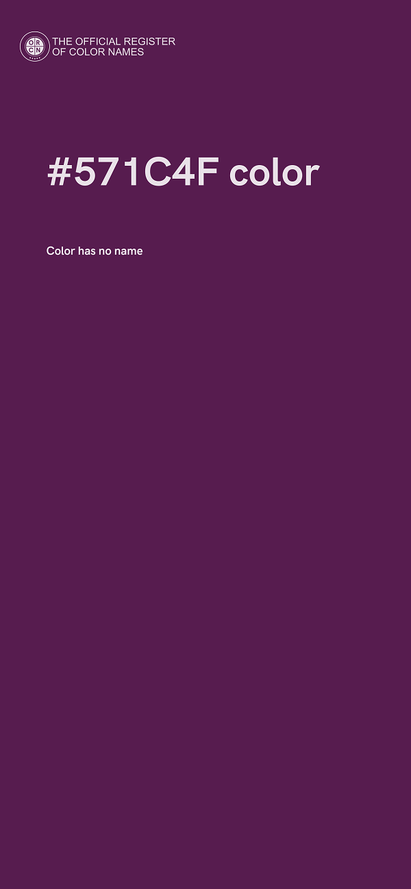 #571C4F color image