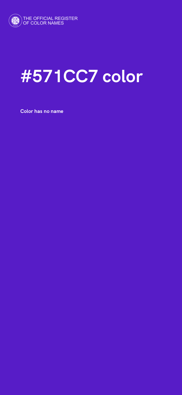 #571CC7 color image