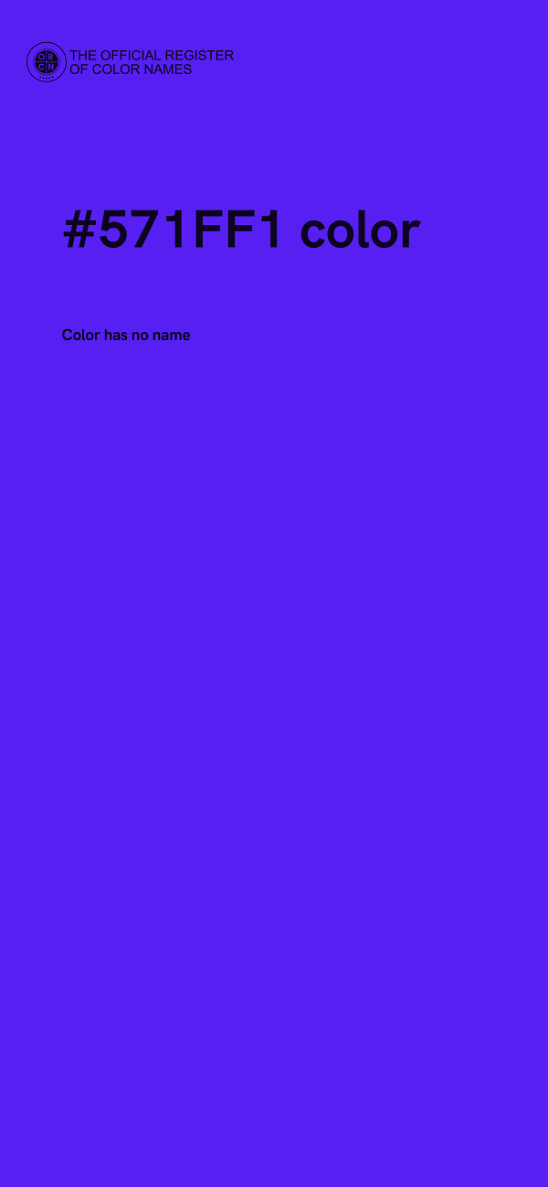 #571FF1 color image