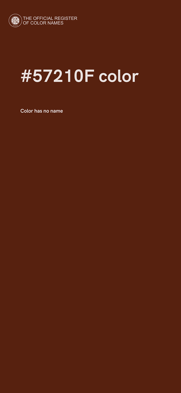 #57210F color image