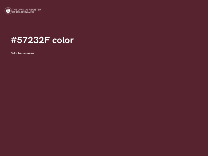#57232F color image
