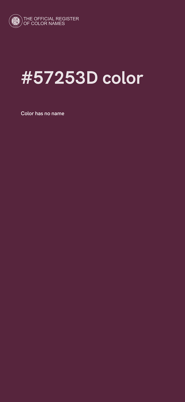 #57253D color image