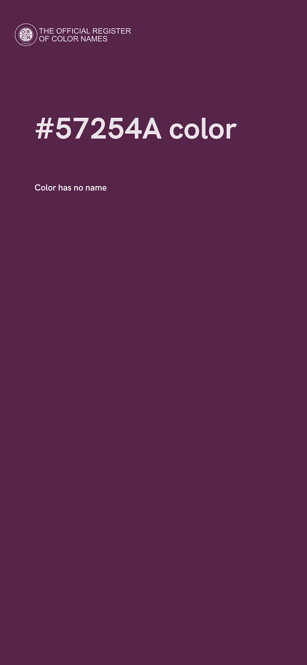 #57254A color image