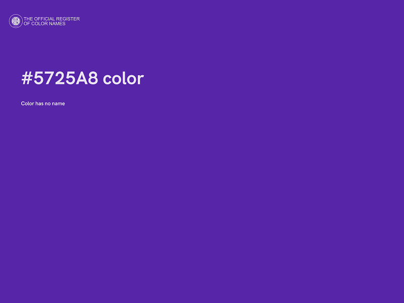 #5725A8 color image