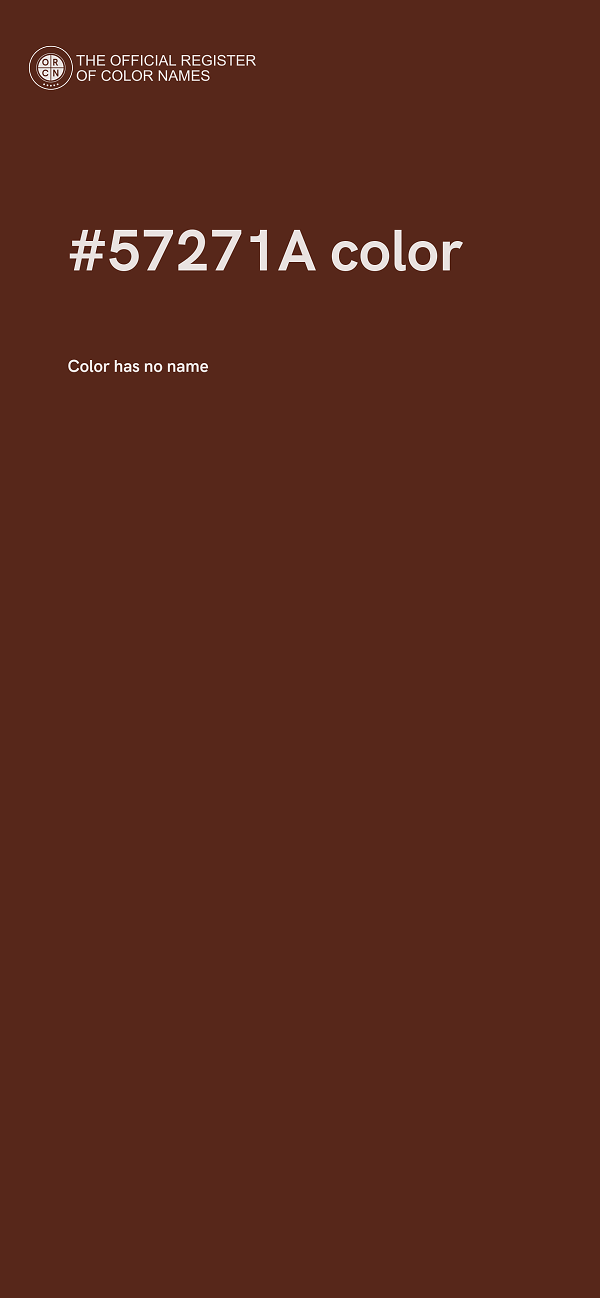 #57271A color image
