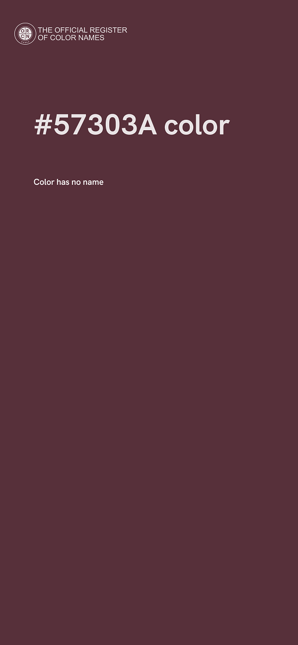 #57303A color image
