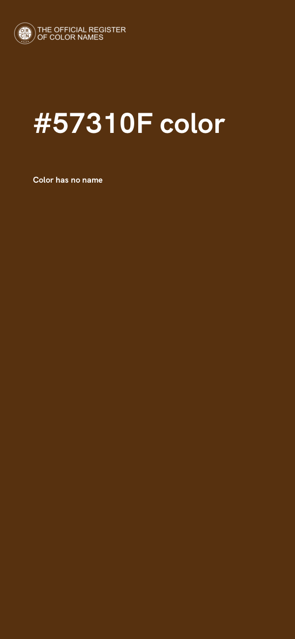#57310F color image