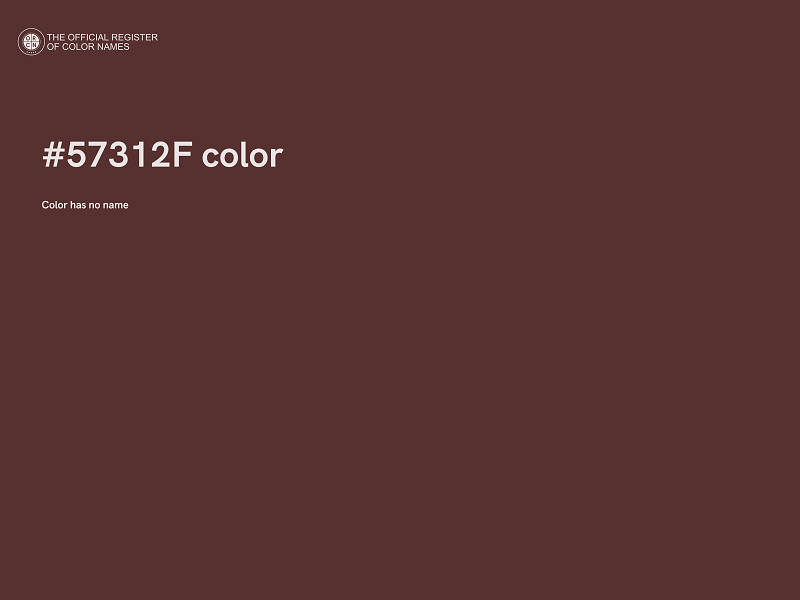 #57312F color image