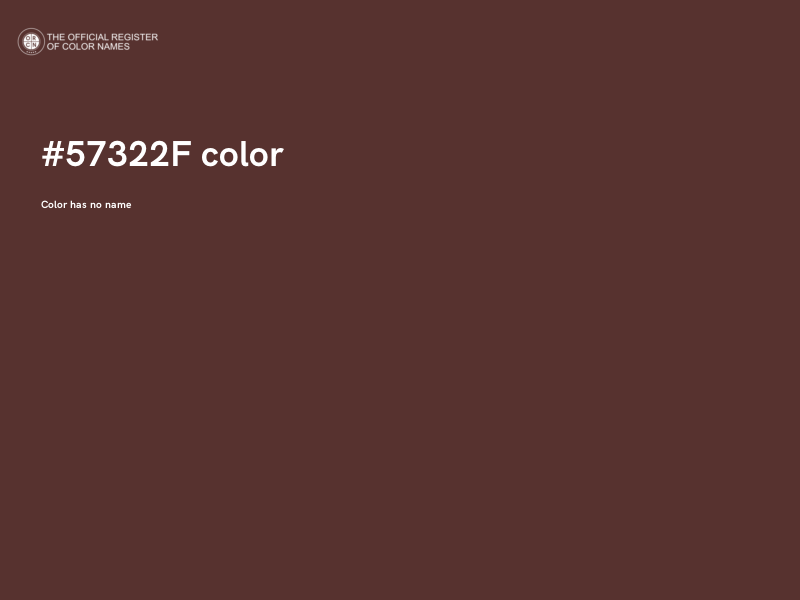 #57322F color image