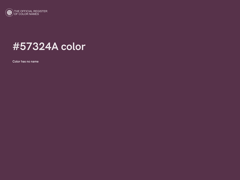#57324A color image