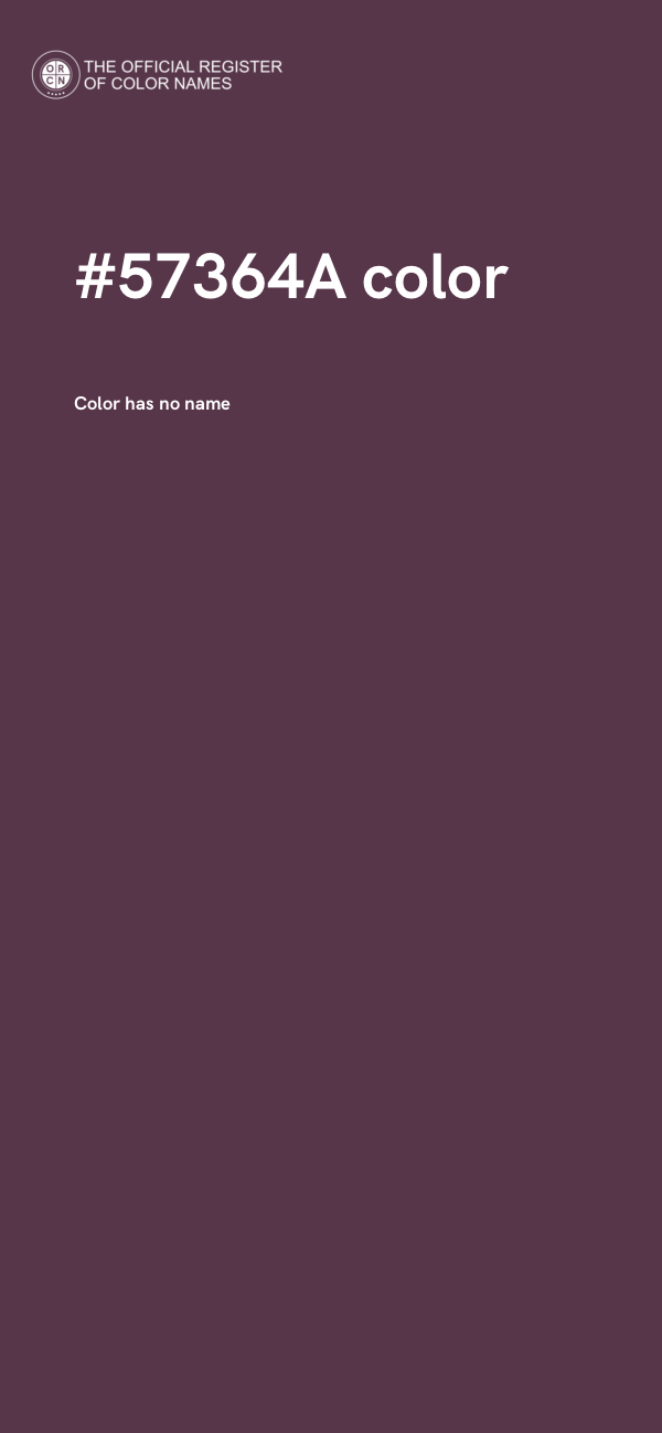 #57364A color image