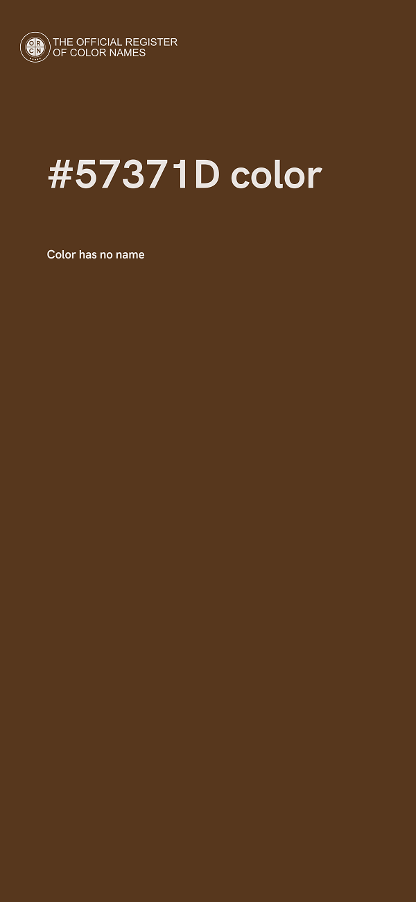 #57371D color image
