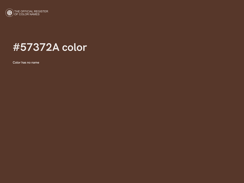 #57372A color image