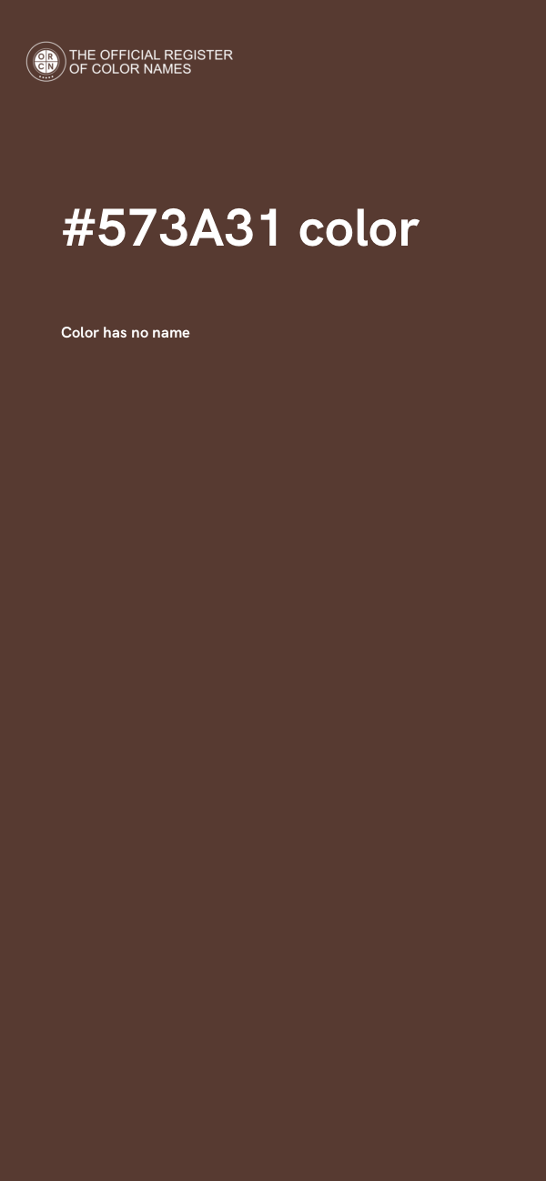 #573A31 color image