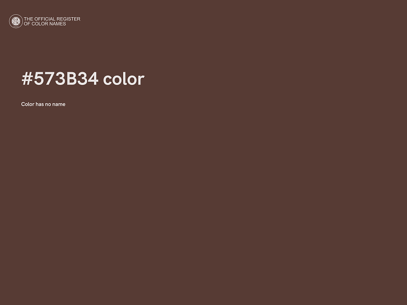 #573B34 color image